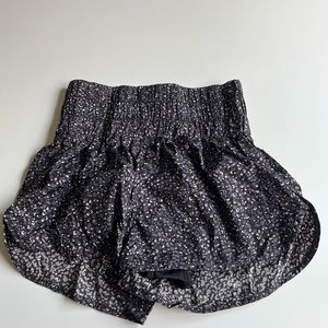 Free People The Way Home short black print